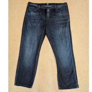 Prps Goods & Co Jeans Mens 40x30 Dark Blue Slim Straight Demon Fit 100% Cotton